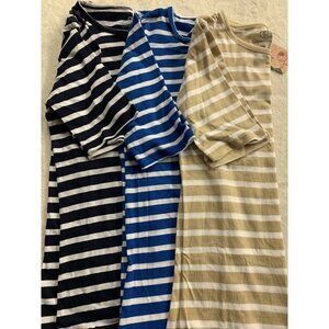Glamour Farms NWT XS Striped Shirt Lot Of 3